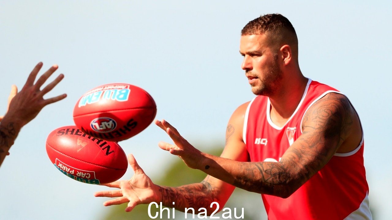 Buddy Franklin 得到他的第 1000 个goal ball back