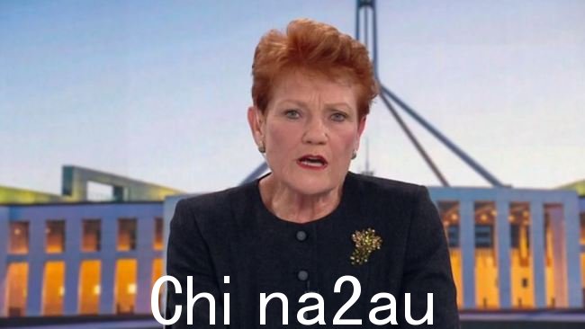 Pauline Hanson 猛烈抨击澳大利亚政治阶层无视公众舆论。图片：澳大利亚天空新闻。