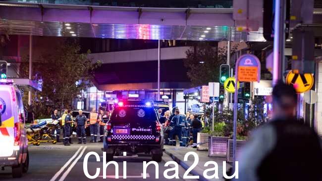 The周六下午，位于 Bondi Junction 的 Westfield 购物中心发生刺伤袭击事件。图片：NCA NewsWire / Monique Harmer