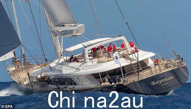 Perini Navi 新闻办公室 8 月 19 日提供的一张讲义照片显示意大利西西里岛巴勒莫的“贝叶斯”帆船