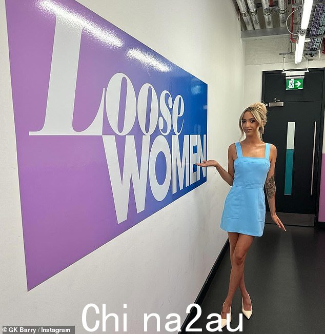 Grace 是有史以来出现在《Loose Women》节目中最年轻的小组成员，出生于 ITV 日间节目开始的那一年