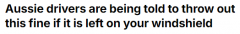 如果遇到这种罚款，不用交，扔进垃圾桶就可以了！澳洲车主被罚77澳元，老司机揭露真相……（图）