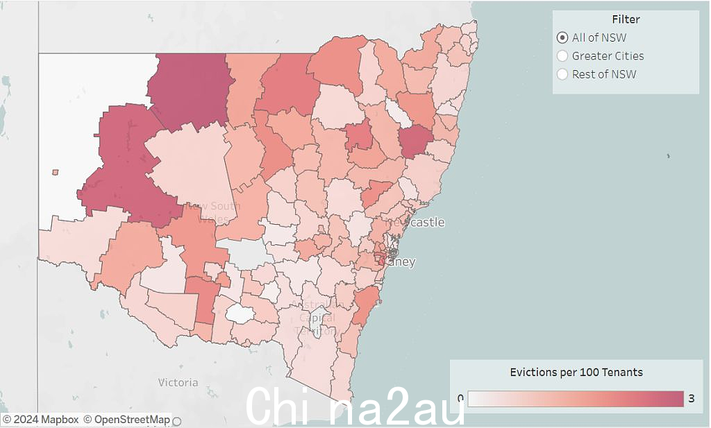 新南威尔士州“驱逐热点地图”出炉！在这些地区，租客最有可能被赶出家门... （照片）- 3