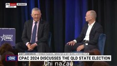 坎贝尔·纽曼 (Campbell Newman) 和加里·哈德格雷夫 (Gary Hardgrave) 在布里斯班举行的 CPAC 第二天对即将举行的昆士兰州选举进行了探讨