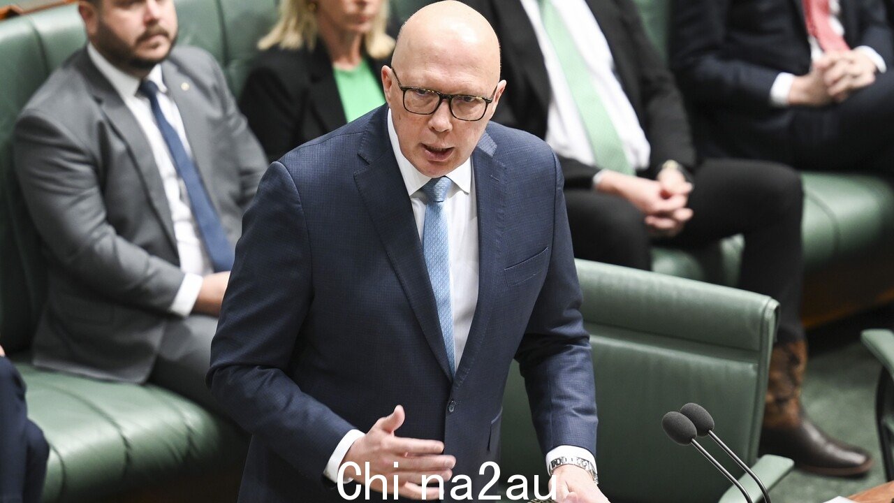 Peter Dutton 猛烈抨击 Albanese 10 月 7 日动议的两党失败” fetchpriority=