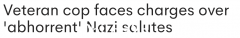 维州警官因公开行纳粹礼并高喊“希特勒万岁”而被停职，或面临指控（图）