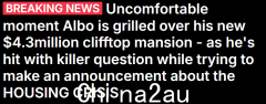 “澳洲人没房子住，总理却买豪宅！”阿尔巴尼斯回应批评：我知道奋斗是什么感觉，达顿慷慨送上祝福（视频/照片）