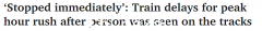 悉尼地铁高峰时段混乱！有人闯入铁轨，列车紧急刹车，多条线路延误（图）