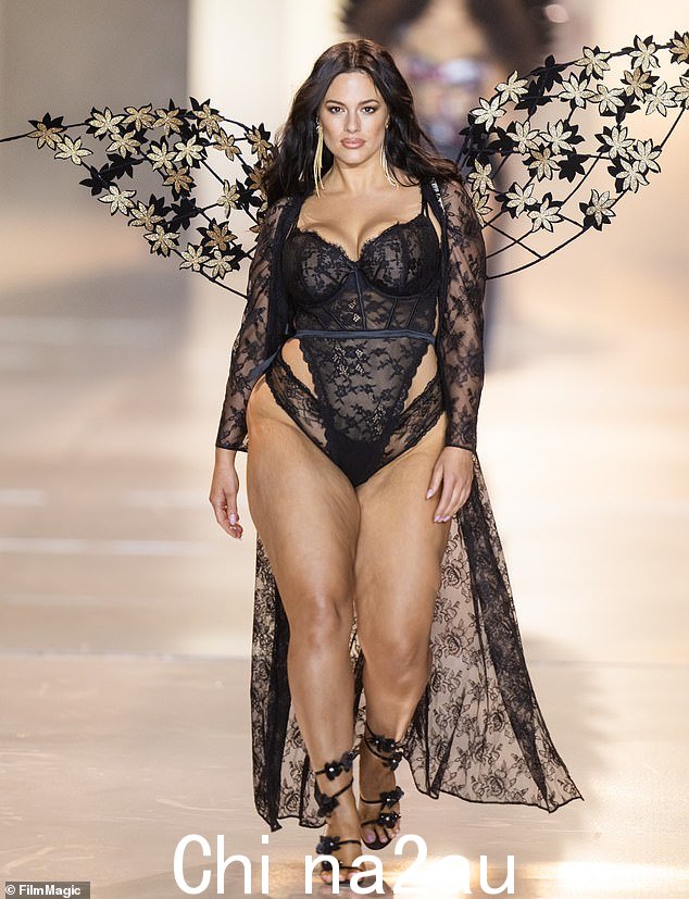 Plus-size model Ashley Graham walks the runway in the Victoria's Secret Fashion Show earlier this week