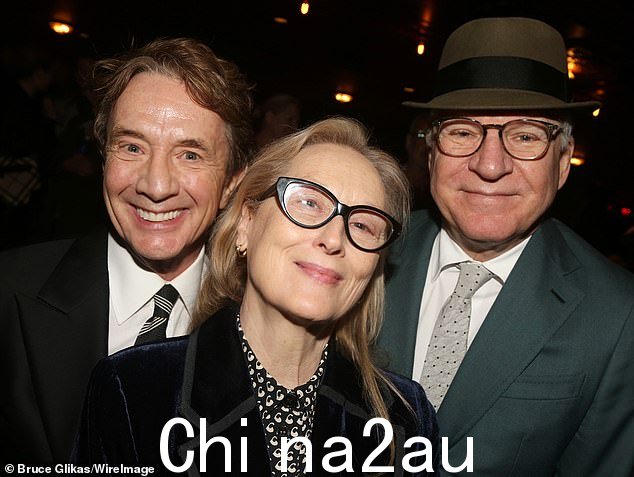 Meryl 与 Martin Short 和 Steve Martin 于 2023 年在纽约