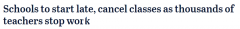下周一，新南威尔士州公立学校将罢工！一些课程和考试被取消，因为……（照片）