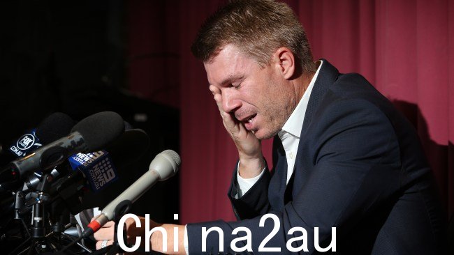 Steve Smith 和 David Warner 很快被解除队长职责，并受到 12 个月的惩罚班克罗夫特被澳大利亚板球协会禁赛九个月 图片：Richard Dobson