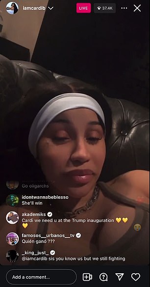 Cardi B 对唐纳德·特朗普的支持者发出充满咒骂的咆哮