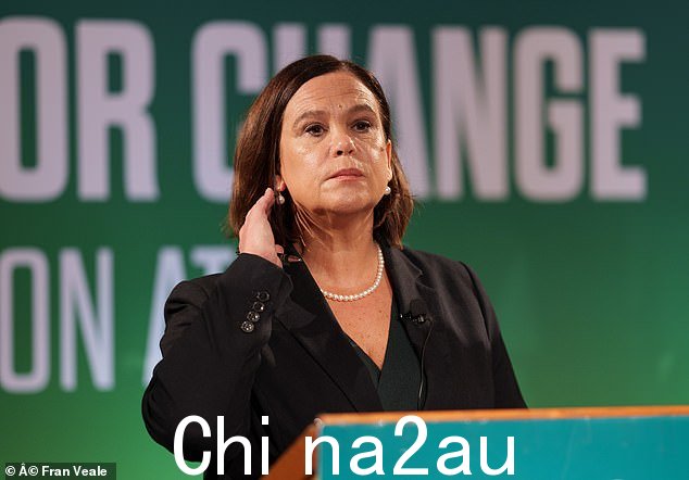 Mary Lou McDonald 目前是爱尔兰民意调查中第二受欢迎的政党领袖