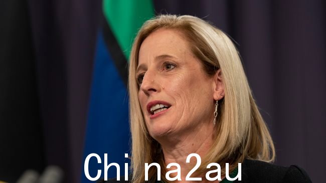 财政部长 Katy Gallagher 预计独立行动党参议员 David Pocock 获胜她将参加明年联邦选举的首都领地参议院竞选。图片：NCA NewsWire / Martin Ollman