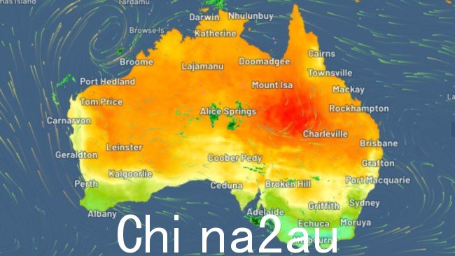 昆士兰中部设置为应对热浪的冲击。图片：Weatherzone